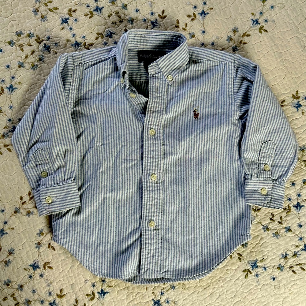 Toddler Ralph Lauren Oxford shirt button down.